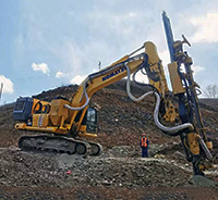 QMC 545 Solar foundation drilling rig drill machine